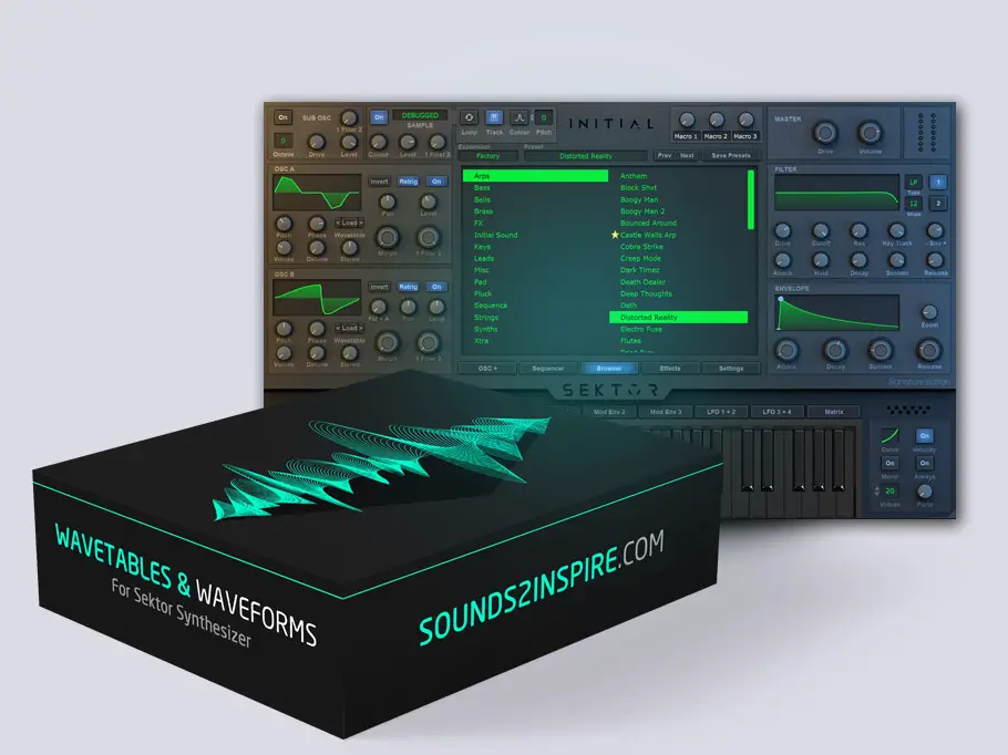 Sektor Wavetable Pack free soundbank by Sounds 2 Inspire