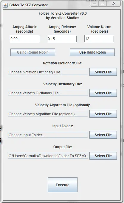 Folder-to-SFZ Converter free audio-converter by Versilian Studios