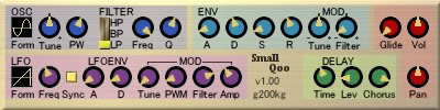 SmallQoo free software-synthesizer by g200kg
