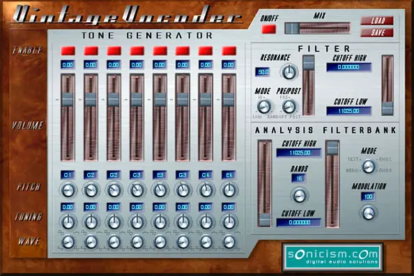 Sonicism Vintage Vocoder free vocoder by Sonicism Digital Audio Solutions
