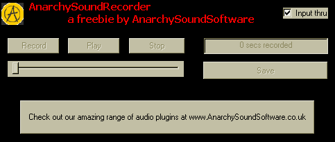 Sound Recorder free audio-recorder by Anarchy Sound Software