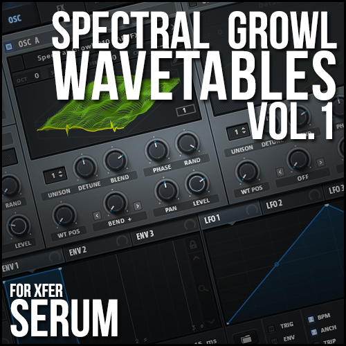 Spectral Growl Wavetables for Xfer Serum free soundbank by ARTFX STUDIOS