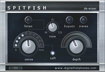Spitfish free de-esser by digitalfishphones