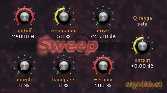 Sweep free filter by Signaldust