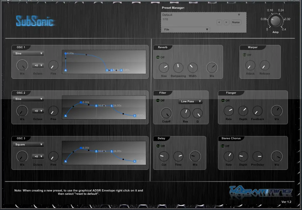 SubSonic free software-synthesizer by TA Programming