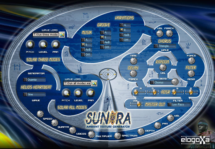 Sun Ra free software-synthesizer by Elogoxa