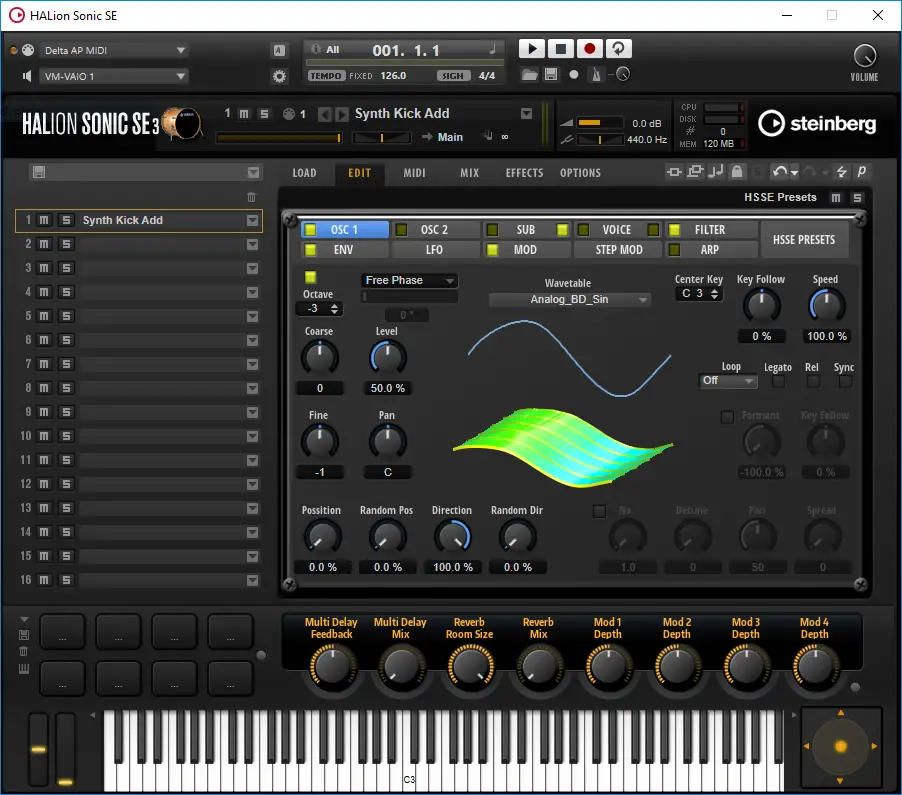 Synth Kick free software-synthesizer by Freemusicproduction.net