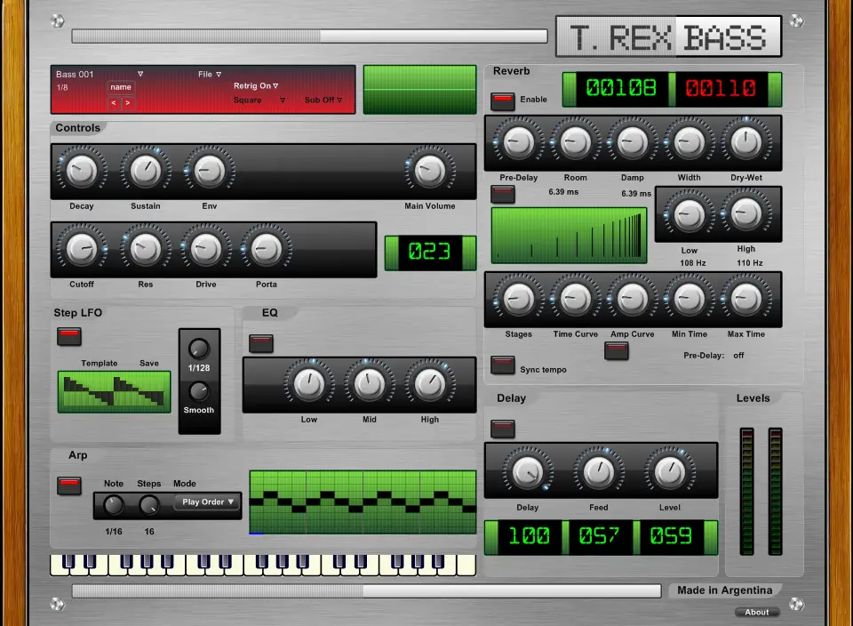 T. Rex Bass free software-synthesizer by Max Project