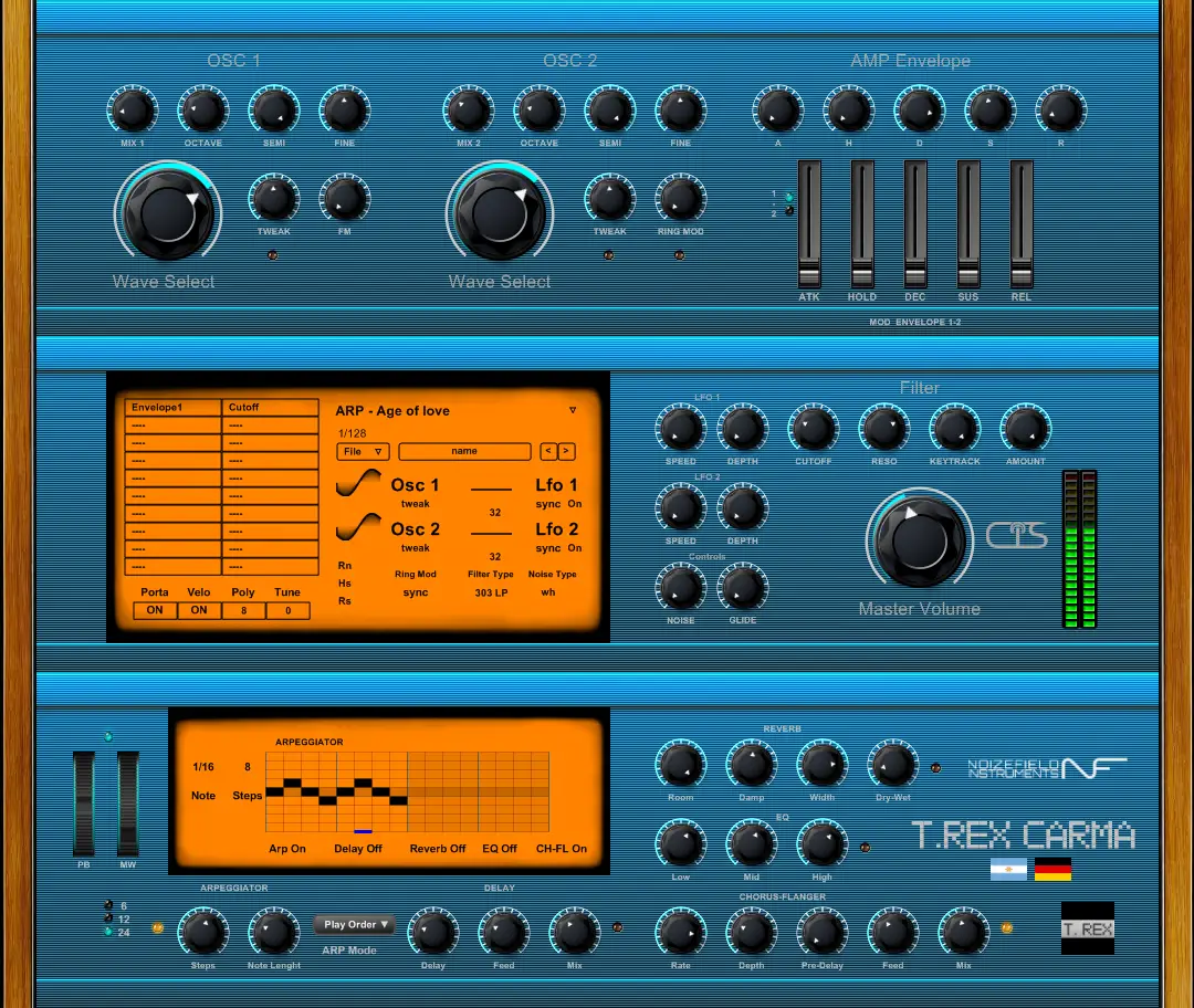 T.Rex Carma free software-synthesizer by Max Project