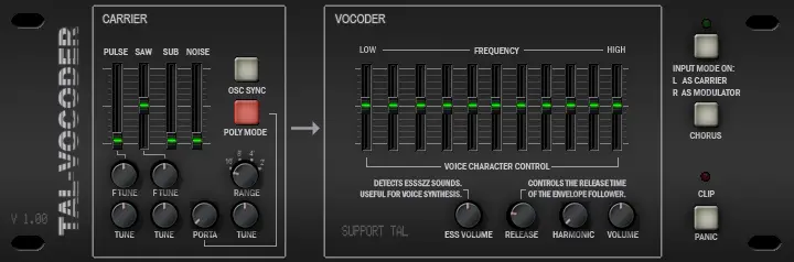 TAL-Vocoder free vocoder by Togu Audio Line