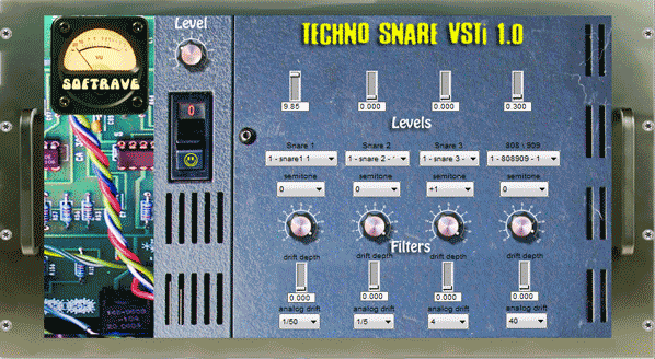 Techno Snare free drum-machine by Softrave