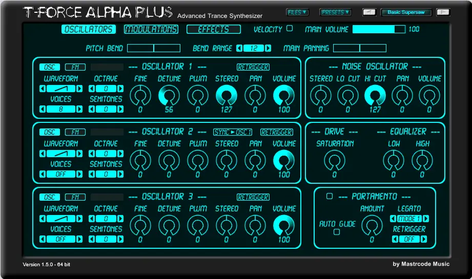 T-Force Alpha Plus free software-synthesizer by Mastrcode Music