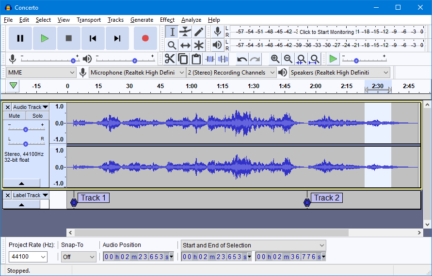 Audacity free audio-editor by Audacity Team