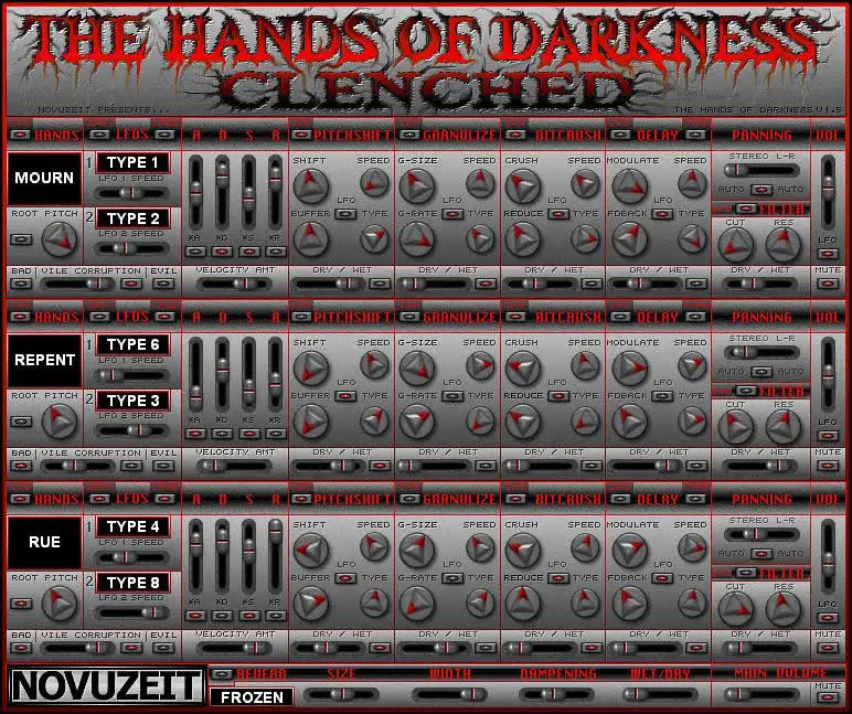 The Hands Of Darkness free software-synthesizer by NOVUZEIT