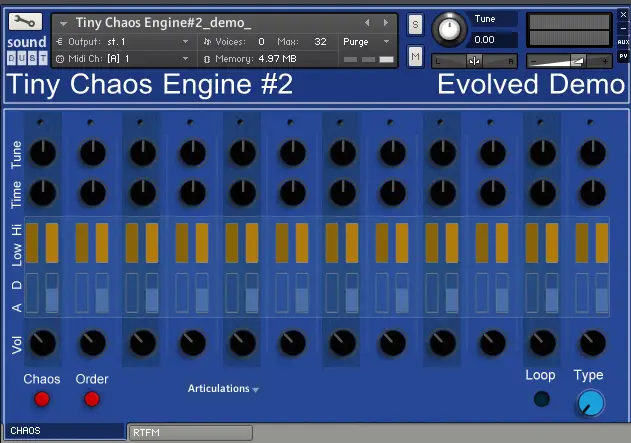 Tiny Chaos Engine - Evolved - Free free soundbank by Sound Dust