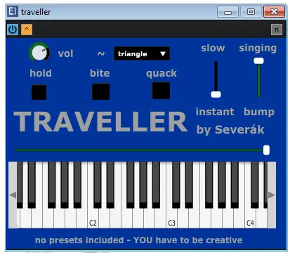 Traveller free software-synthesizer by Severák