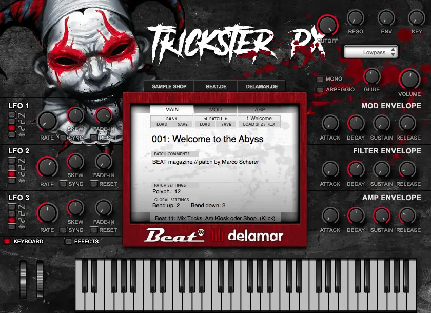 Trickster free sampler | virtual-instrument by Beat