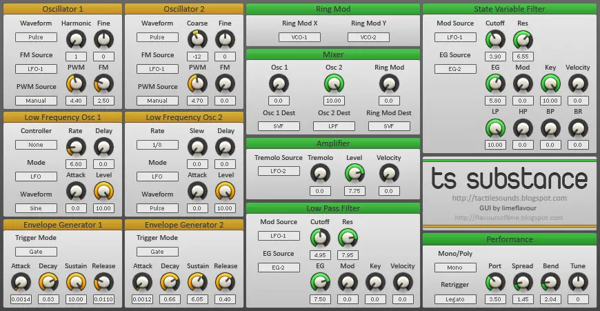 TS-Substance free software-synthesizer by Tactile Sounds