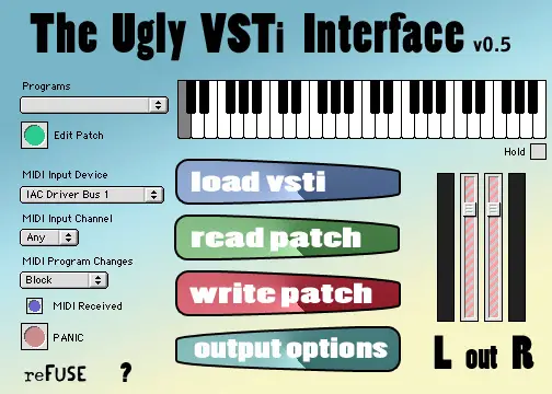 The Ugly VSTi Interface free adapter by reFuse Software