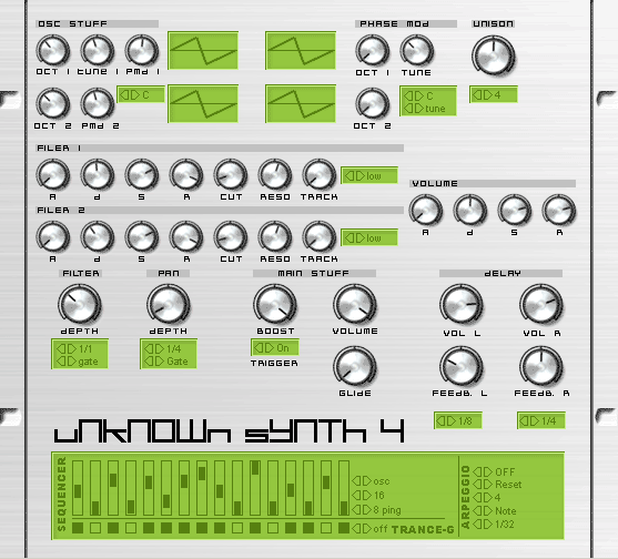 Unknown Synth free software-synthesizer by Odo Synths