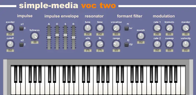 voc-two free software-synthesizer by Simple-Media