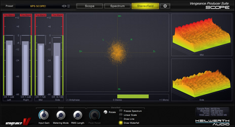 VPS Scope free spectrum-analyzer | scope-analyzer | correlation-meter by Vengeance Sound