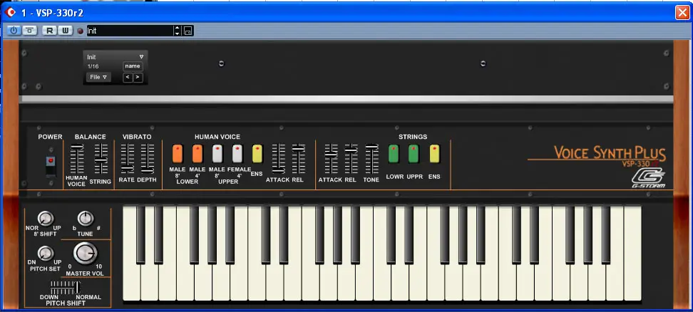 VSP-330 free software-synthesizer by G-Storm Plugins