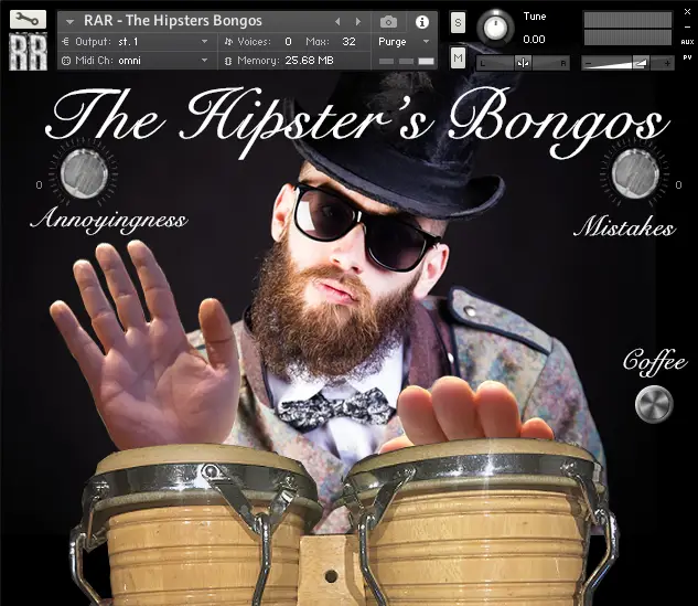 The Hipster's Bongos free soundbank by Rattly & Raw