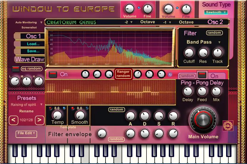 A Window to Europe free software-synthesizer by Creatorum Genius Lab