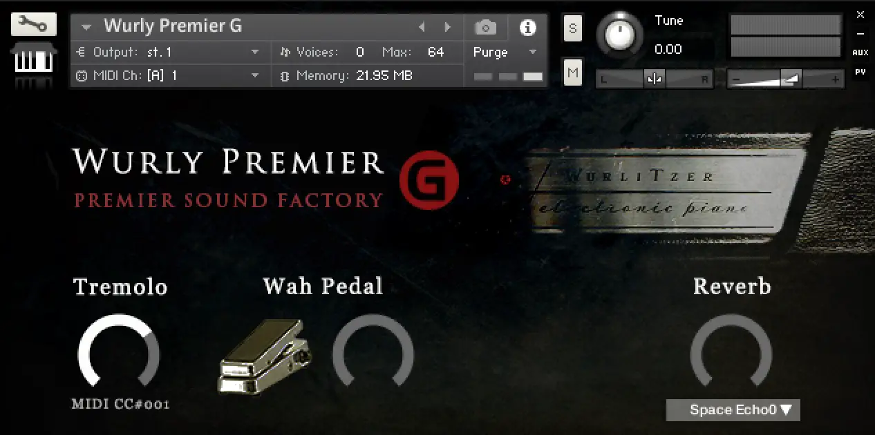 Wurly Premier G free soundbank by Premier Sound Factory