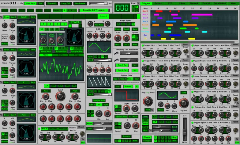 X11 free software-synthesizer by BV Music