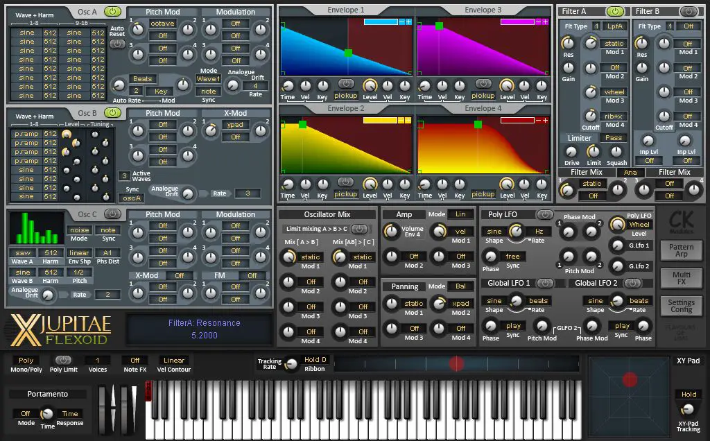 X-Jupitae Flexoid free software-synthesizer by CK_Modules