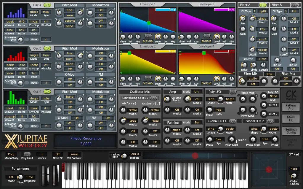 X-Jupitae Wide-Boy free software-synthesizer by CK_Modules