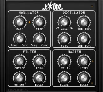 X*ONE free software-synthesizer by Alterex